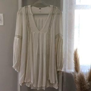 Free People White Tunic - Just The Two Of Us